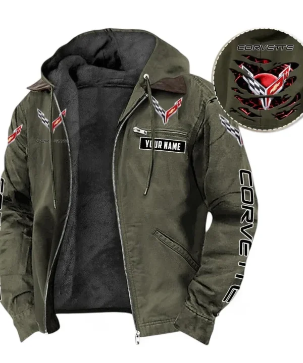 Two-Seater Sports Car Hooded And Flannel Hoodie, Rugged Casual Hoodie For Car Lovers CAR391 - Green