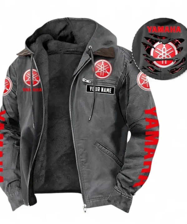 Two-Wheeler Hooded And Flannel Hoodie, Sporty & Street-Ready Hoodie For Car Lovers CAR391 - Gray