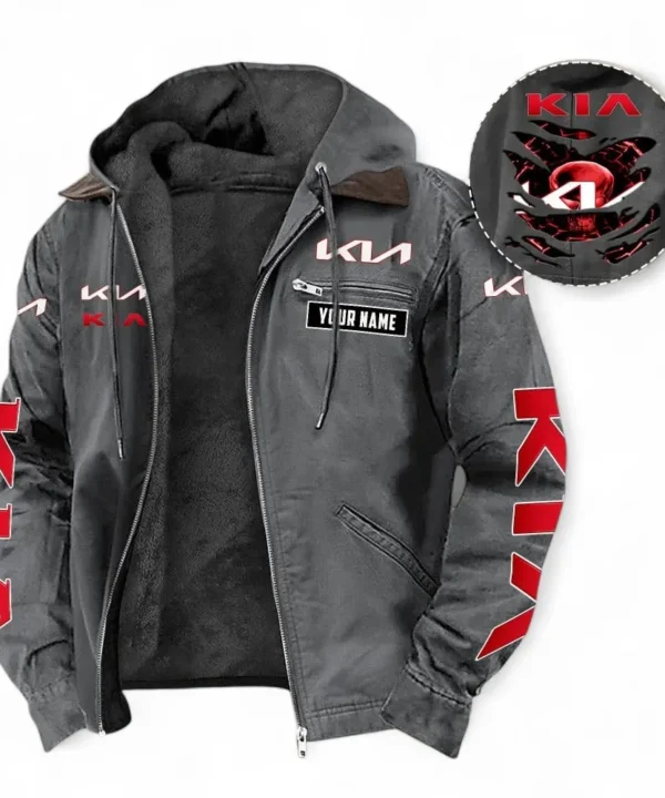 Urban Hatchback Hooded And Flannel Hoodie, Sporty Everyday Wear Hoodie For Car Lovers CAR391 - Gray