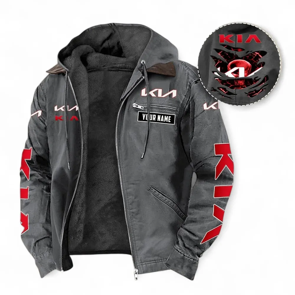 Urban Hatchback Hooded And Flannel Hoodie, Sporty Everyday Wear Hoodie For Car Lovers CAR391 - Gray