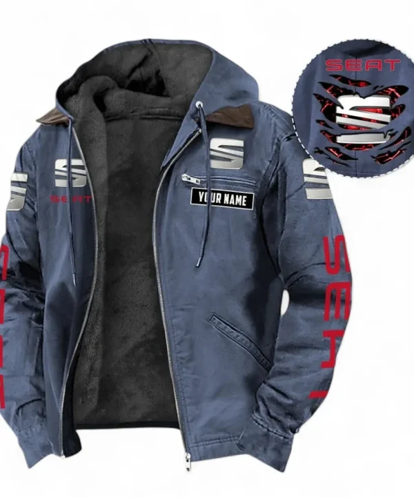 Urban Hatchback Hooded And Flannel Hoodie, Sporty Urban Comfort Hoodie For Car Lovers CAR391 - Navy Blue