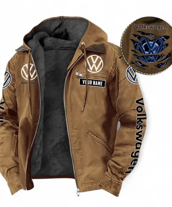 Urban Vehicle Hooded And Flannel Hoodie, Street-Ready Casual Hoodie For Car Lovers CAR391 - Camel