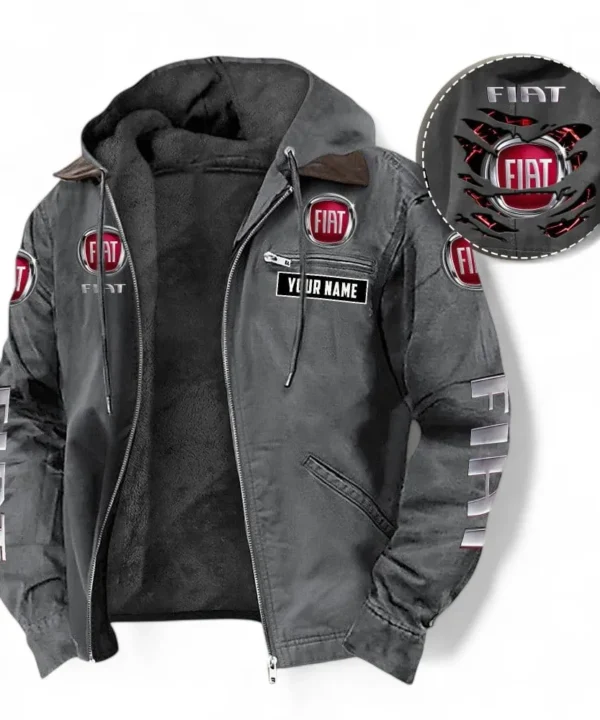 Urbanova Cars Hooded And Flannel Hoodie, Sporty Streetwear Hoodie For Car Lovers CAR391 - Gray