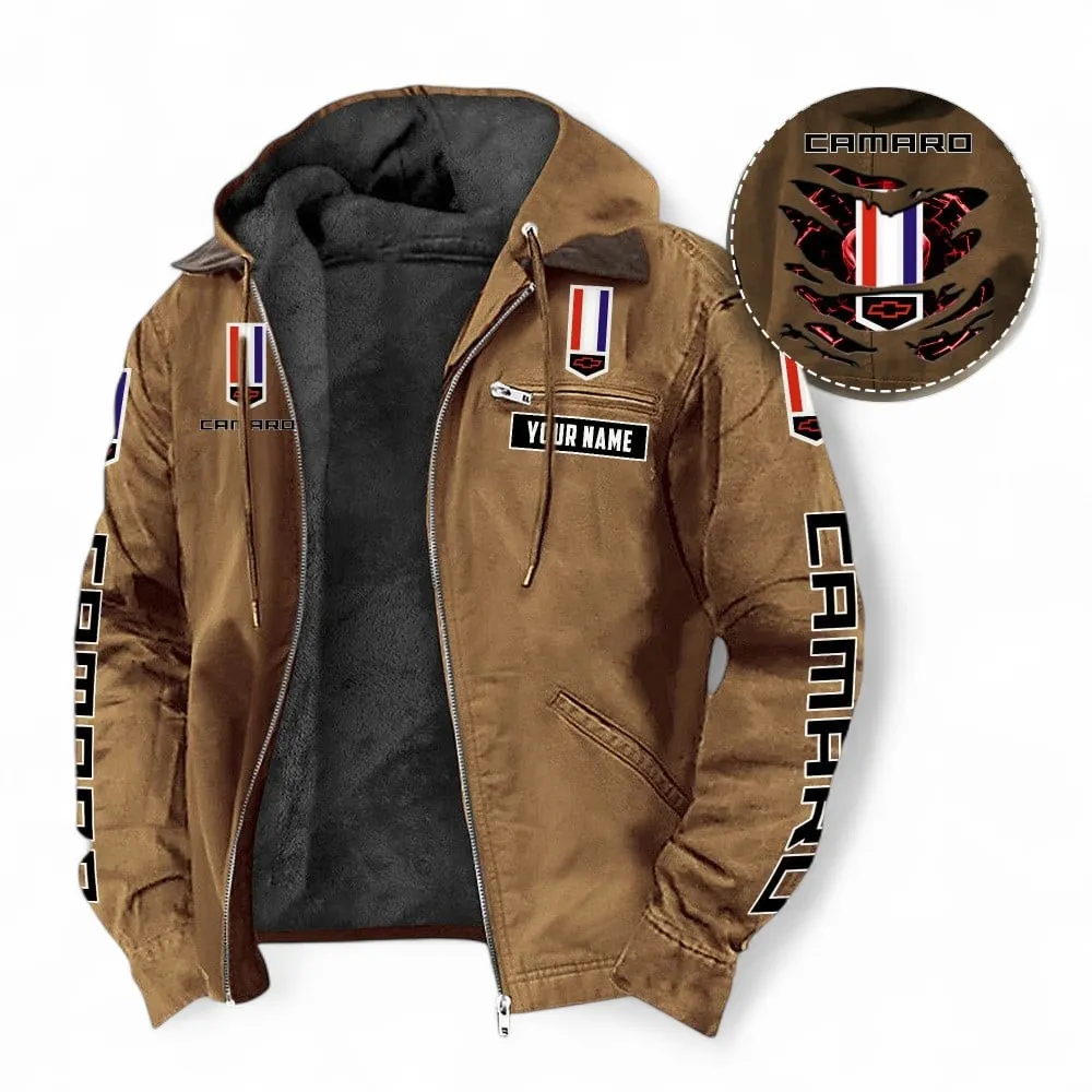 US Performance Coupe Hooded And Flannel Hoodie, Lightweight Streetwear Hoodie For Car Lovers CAR391 - Camel